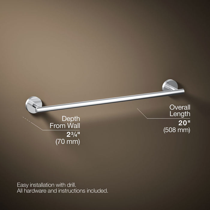 KOHLER K-27286 Elate 18" towel bar