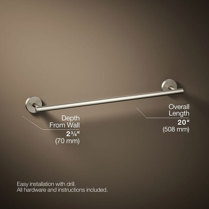 KOHLER K-27286 Elate 18" towel bar