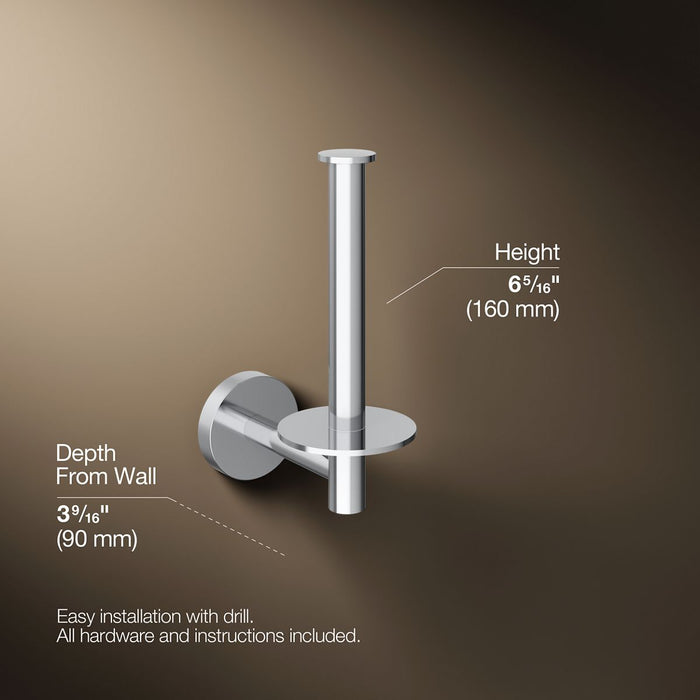 KOHLER K-27293 Elate Vertical toilet paper holder
