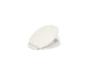 KOHLER K-27332 Glissade ReadyLatch Quiet-Close round-front toilet seat, biscuit
