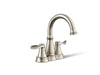 KOHLER K-27378-4 Bellera Centerset bathroom sink faucet, 1.2 gpm, vibrant brushed nickel
