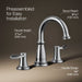 KOHLER K-27380-4 Bellera Widespread bathroom sink faucet, 1.2 gpm, polished chrome - view 3