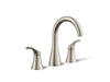 KOHLER K-27390-4 Simplice Widespread bathroom sink faucet, 1.2 gpm, vibrant brushed nickel