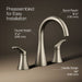 KOHLER K-27390-4 Simplice Widespread bathroom sink faucet, 1.2 gpm, vibrant brushed nickel - view 3