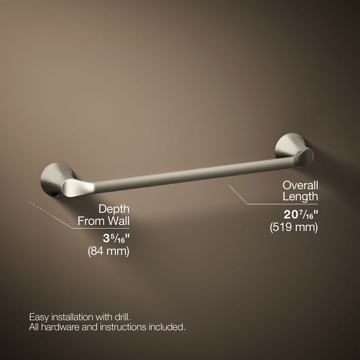 KOHLER K-27393 Simplice 18" towel bar