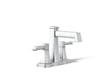 KOHLER K-27398-4N Riff Centerset bathroom sink faucet, 0.5 gpm, polished chrome