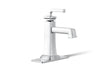 KOHLER K-27400-4 Riff Single-handle bathroom sink faucet, 1.2 gpm, polished chrome