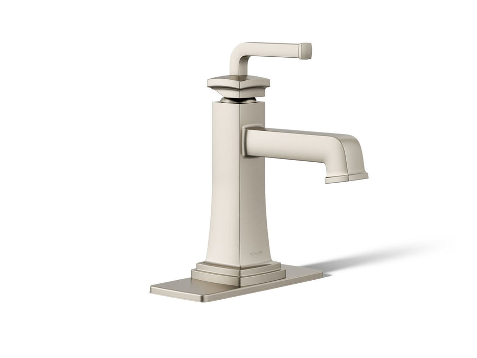 KOHLER K-27400-4 Riff Single-handle bathroom sink faucet, 1.2 gpm, vibrant brushed nickel