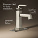 KOHLER K-27400-4 Riff Single-handle bathroom sink faucet, 1.2 gpm, vibrant brushed nickel - view 3