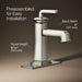 KOHLER K-27400-4 Riff Single-handle bathroom sink faucet, 1.2 gpm, vibrant polished nickel - view 3