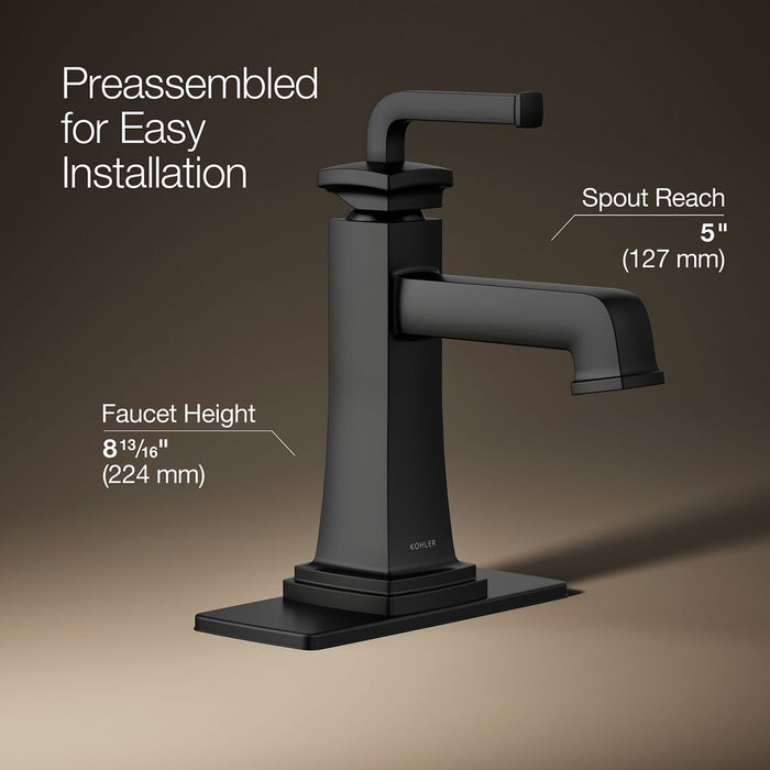 KOHLER K-27400-4N Riff Single-handle bathroom sink faucet, 0.5 gpm