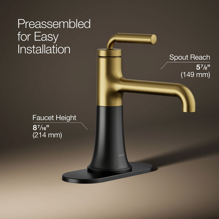 KOHLER K-27415-4K Tone Single-handle bathroom sink faucet, 1.0 gpm