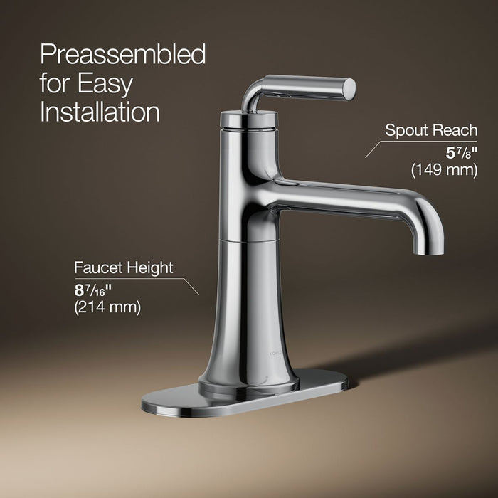 KOHLER K-27415-4N Tone Single-handle bathroom sink faucet, 0.5 gpm
