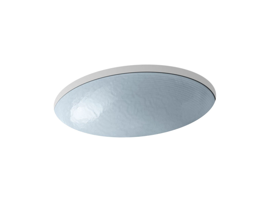 KOHLER K-2741-G1 Whist 19" oval wall-mount/undermount bathroom sink, no overflow