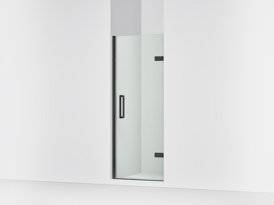 KOHLER K-27576-10L Composed Frameless pivot shower door, 71-5/8" H x 27-5/8 - 28-3/8" W, with 3/8" thick Crystal Clear glass