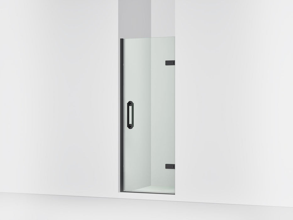 KOHLER K-27577-10L Components Frameless pivot shower door, 71-5/8" H x 27-5/8 - 28-3/8" W, with 3/8" thick Crystal Clear glass