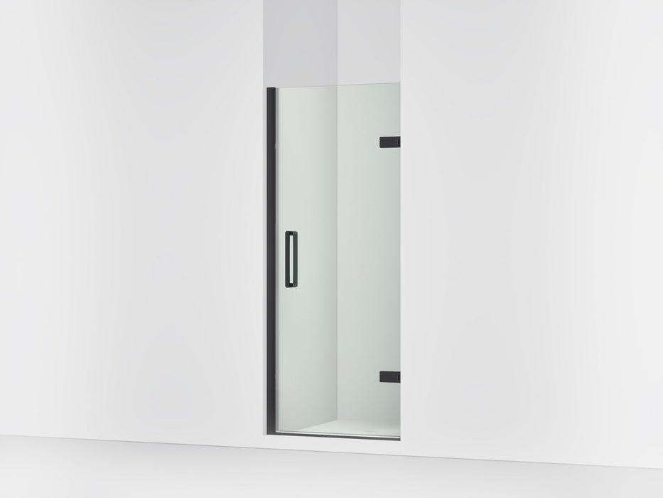 KOHLER K-27582-10L Composed Frameless pivot shower door, 71-5/8" H x 29-5/8 - 30-3/8" W, with 3/8" thick Crystal Clear glass