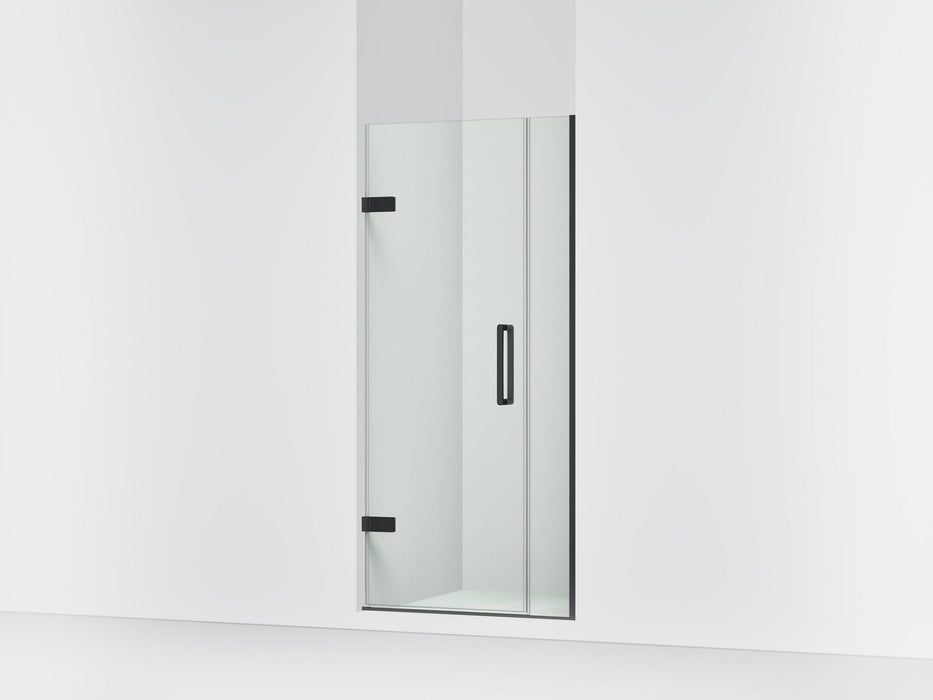 KOHLER K-27588-10L Composed Frameless pivot shower door, 71-9/16" H x 33-5/8 - 34-3/8" W, with 3/8" thick Crystal Clear glass