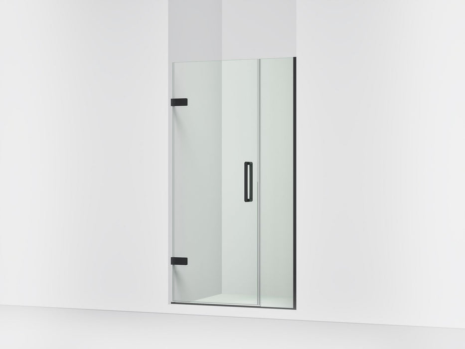 KOHLER K-27600-10L Composed Frameless pivot shower door, 71-9/16" H x 39-5/8 - 40-3/8" W, with 3/8" thick Crystal Clear glass
