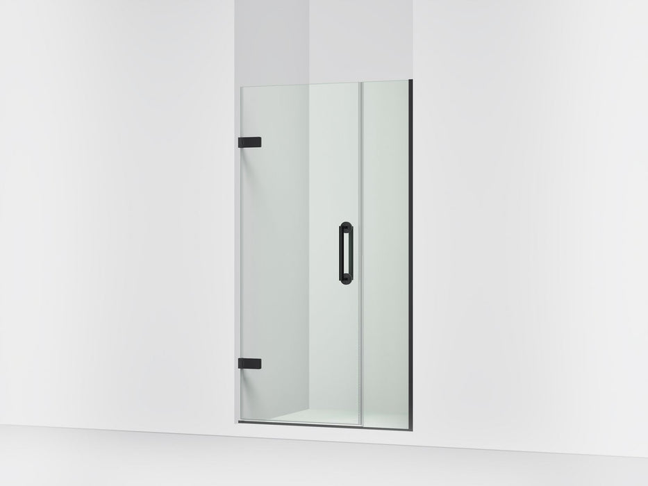 KOHLER K-27601-10L Components Frameless pivot shower door, 71-9/16" H x 39-5/8 - 40-3/8" W, with 3/8" thick Crystal Clear glass