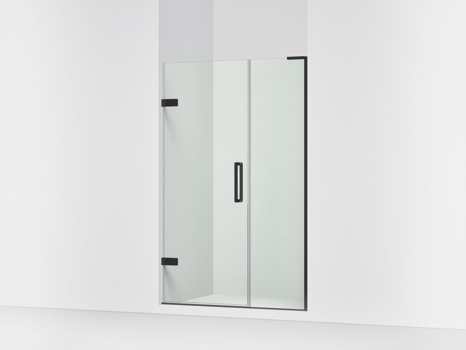KOHLER K-27606-10L Composed Frameless pivot shower door, 71-3/4" H x 46 - 46-3/4" W, with 3/8" thick Crystal Clear glass