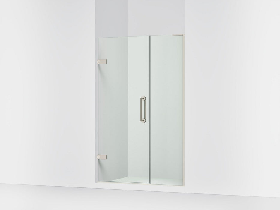 KOHLER K-27607-10L Components 71-3/4" H pivot shower door with 3/8"-thick glass