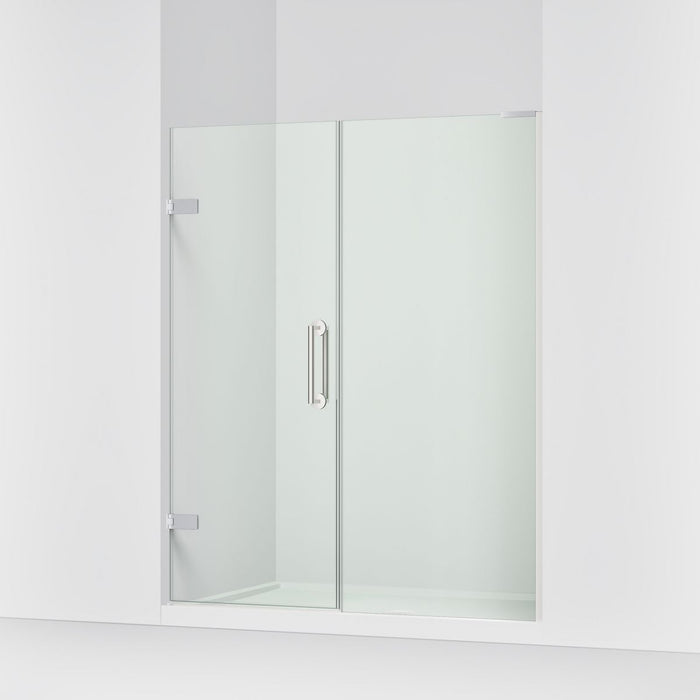 KOHLER K-27617-10L Components Frameless pivot shower door, 71-3/4" H x 57-1/4 - 58" W, with 3/8" thick Crystal Clear glass