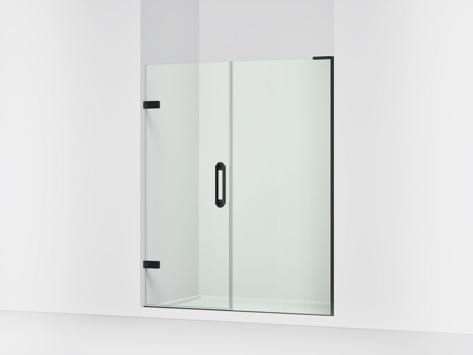 KOHLER K-27617-10L Components Frameless pivot shower door, 71-3/4" H x 57-1/4 - 58" W, with 3/8" thick Crystal Clear glass