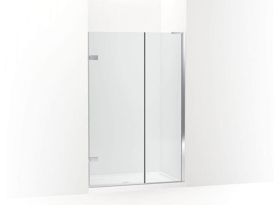 KOHLER K-27714-10L Composed 3/8" pivot door glass and hardware, no handle, bright polished silver