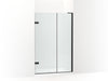 KOHLER K-27714-10L Composed 3/8" pivot door glass and hardware, no handle, matte black