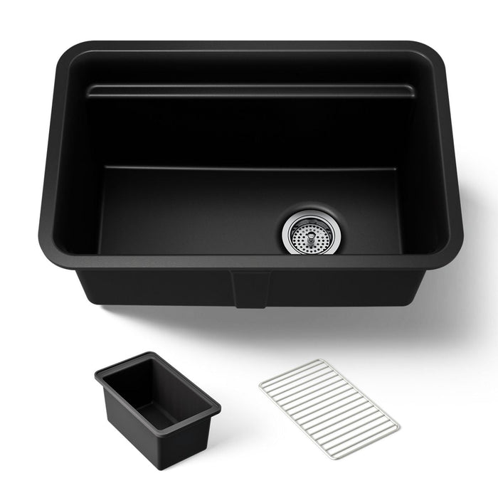KOHLER K-27787 Cairn 27-1/2" undermount single-bowl utility sink
