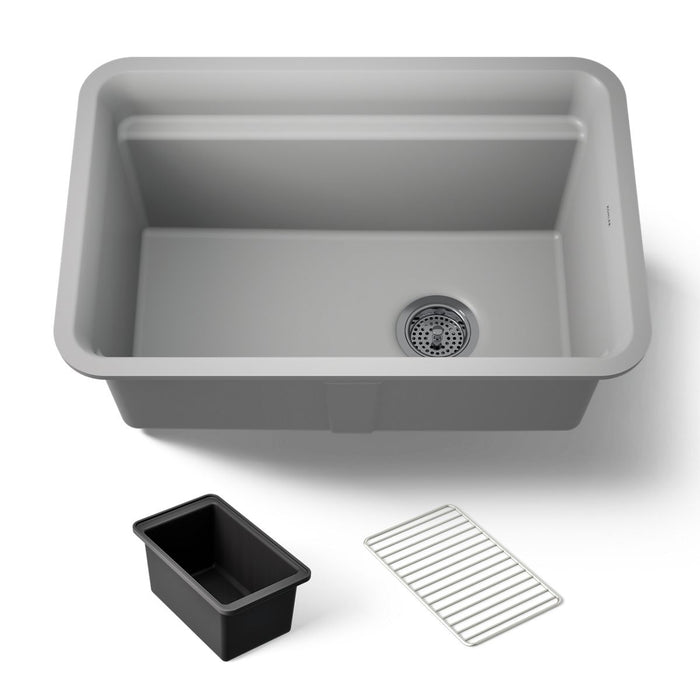 KOHLER K-27787 Cairn 27-1/2" undermount single-bowl utility sink