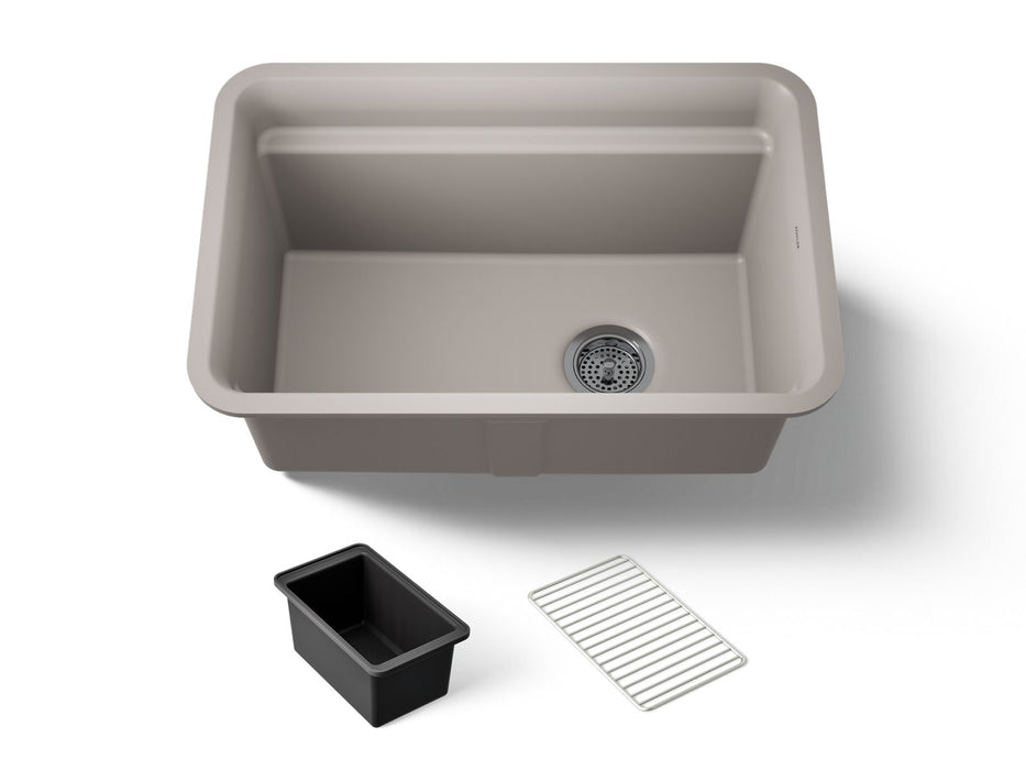KOHLER K-27787 Cairn 27-1/2" undermount single-bowl utility sink