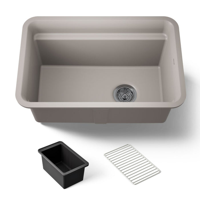 KOHLER K-27787 Cairn 27-1/2" undermount single-bowl utility sink