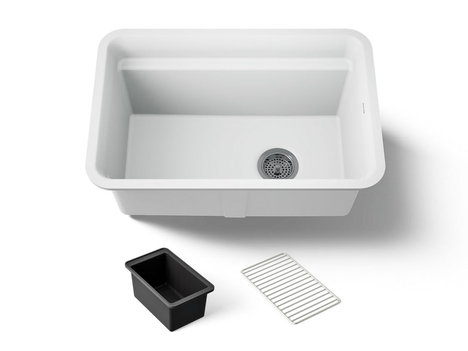 KOHLER K-27787 Cairn 27-1/2" undermount single-bowl utility sink