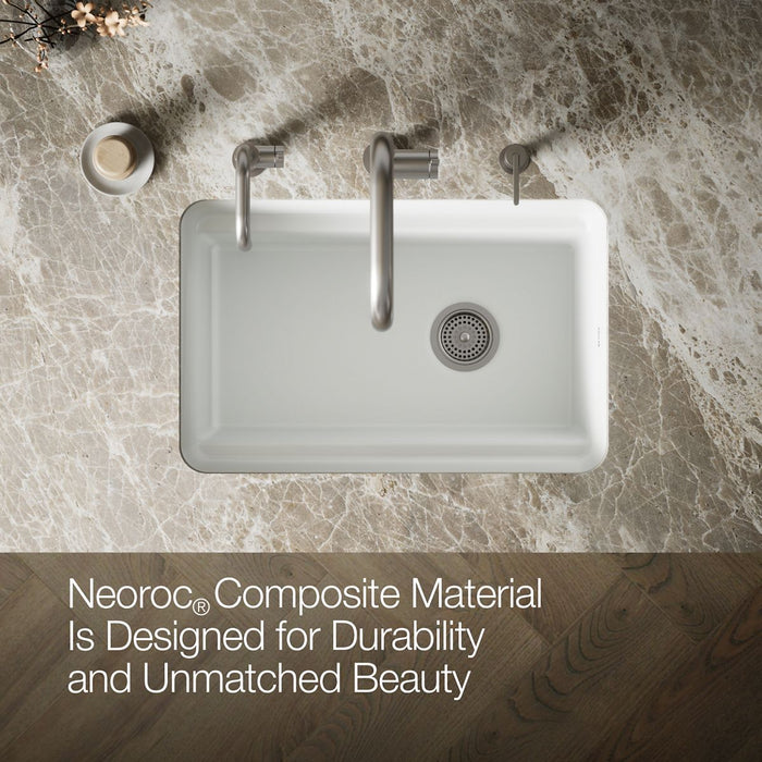 KOHLER K-27787 Cairn 27-1/2" undermount single-bowl utility sink