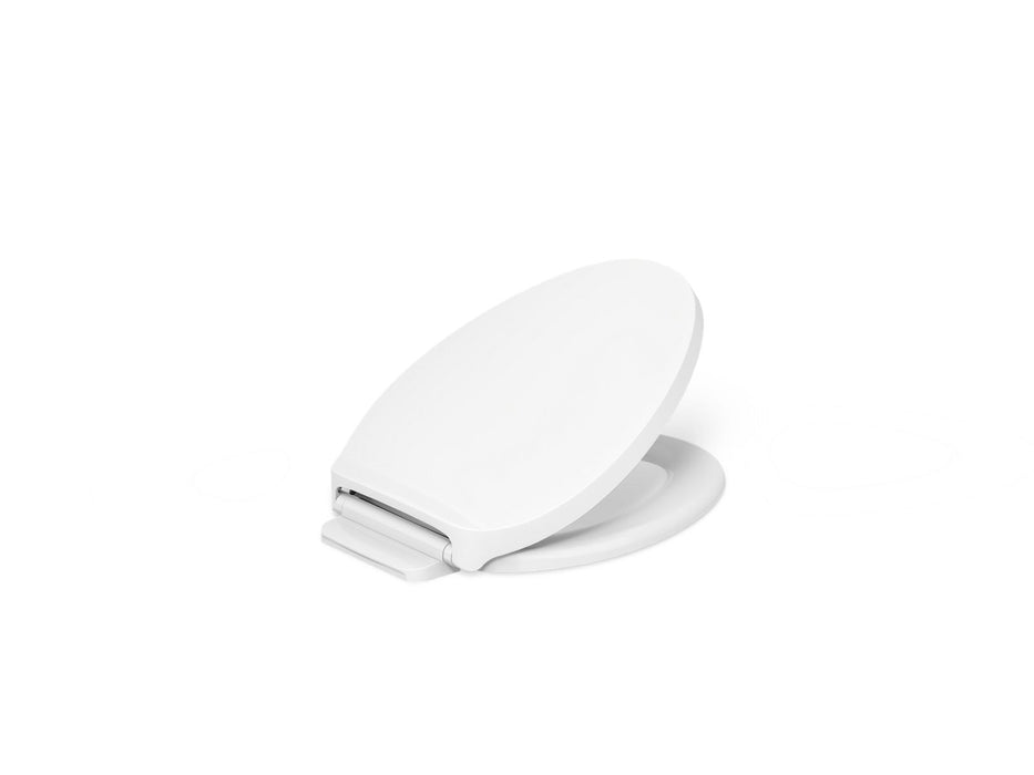 KOHLER K-28004 Drift ReadyLatch Quiet-Close elongated toilet seat, white