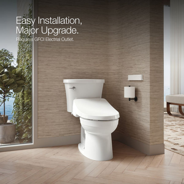 KOHLER K-28118-0 PureWash E815 K-28118 C3 Round-front Bidet Toilet Seat with Remote Control