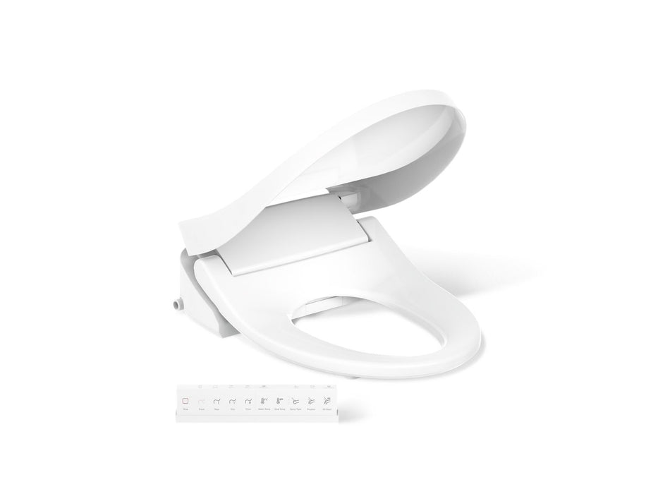 KOHLER K-28119 PureWash Elongated bidet toilet seat with remote control