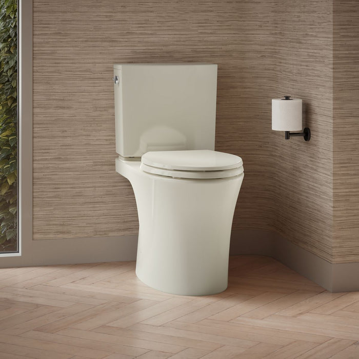 KOHLER K-28121 Veil Elongated toilet bowl with skirted trapway, biscuit - view 2