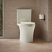 KOHLER K-28121 Veil Elongated toilet bowl with skirted trapway, biscuit - view 2