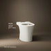 KOHLER K-28121 Veil Elongated toilet bowl with skirted trapway, biscuit - view 3