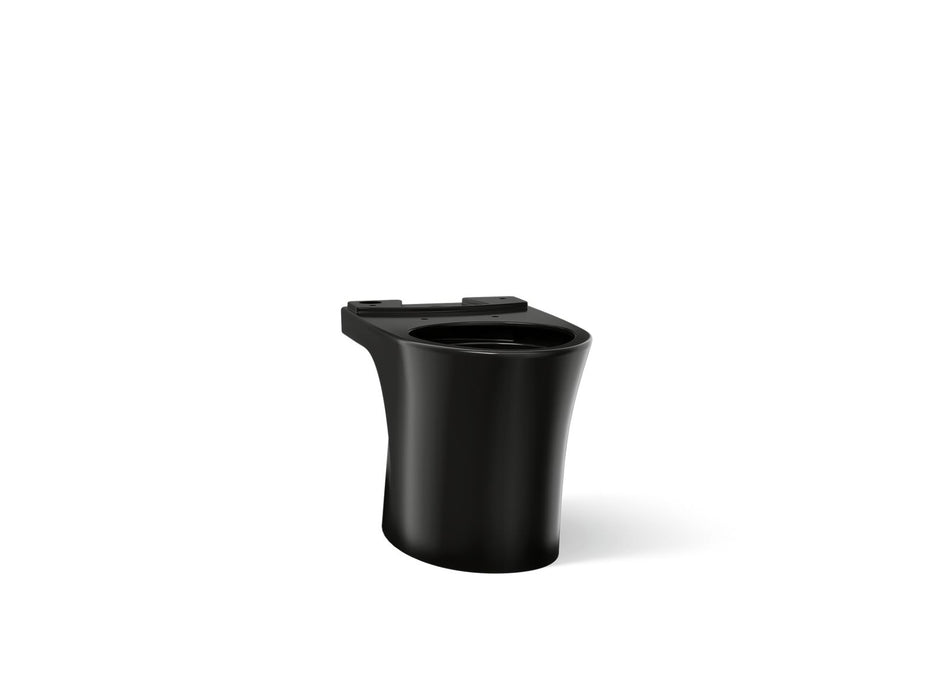 KOHLER K-28121 Veil Elongated toilet bowl with skirted trapway, black black