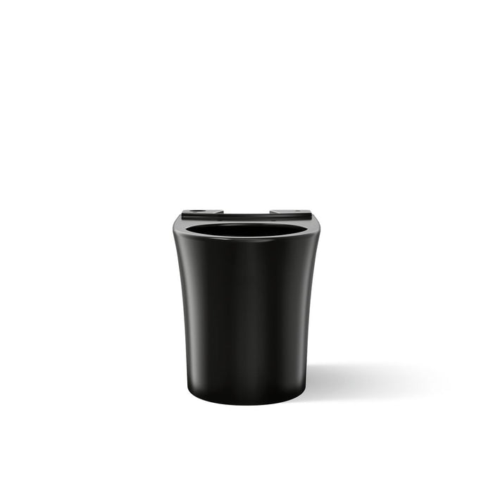 KOHLER K-28121 Veil Elongated toilet bowl with skirted trapway, black black - view 4