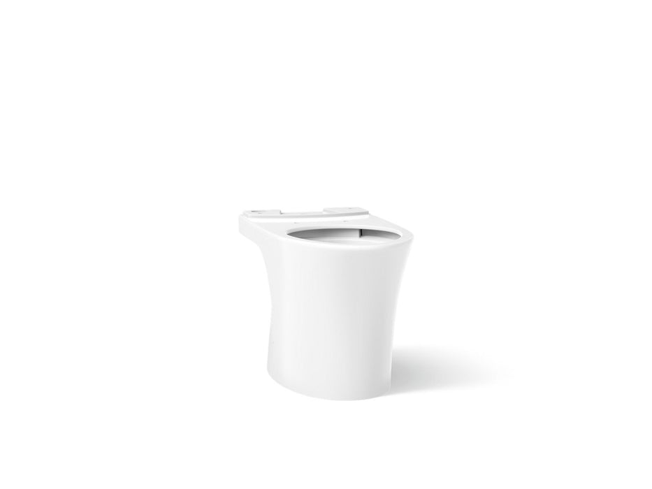 KOHLER K-28121 Veil Elongated toilet bowl with skirted trapway, white