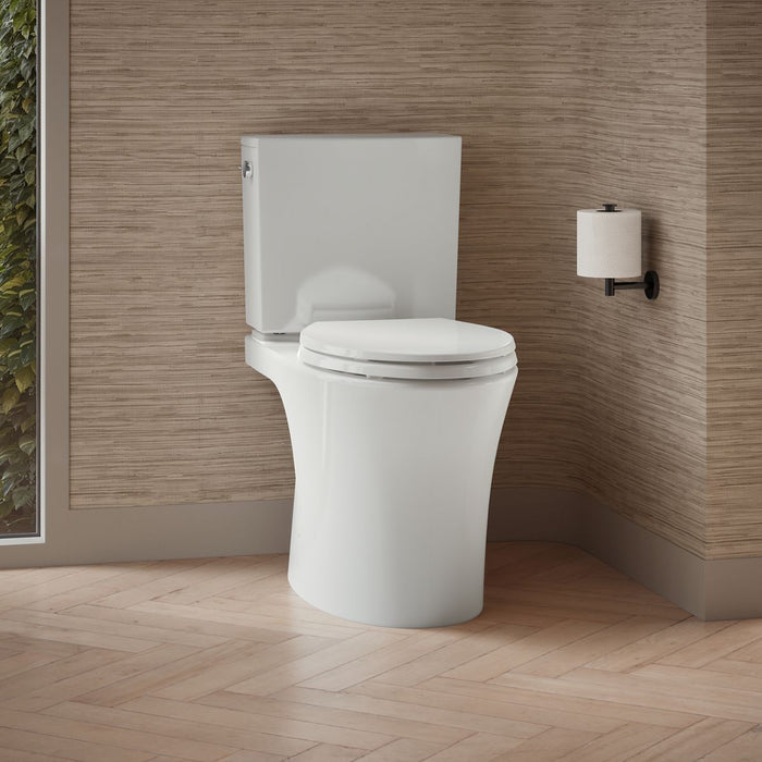 KOHLER K-28121 Veil Elongated toilet bowl with skirted trapway, white - view 2