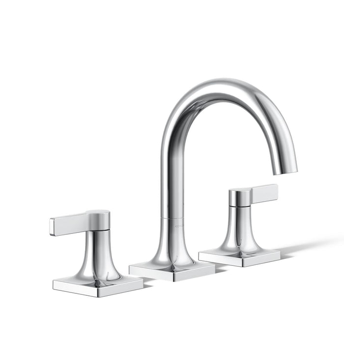 KOHLER K-28125-4K Venza Widespread bathroom sink faucet, 1.0 gpm, polished chrome - view 3