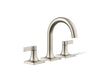 KOHLER K-28125-4K Venza Widespread bathroom sink faucet, 1.0 gpm, vibrant brushed nickel