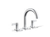 KOHLER K-28125-4N Venza Widespread bathroom sink faucet, 0.5 gpm, polished chrome