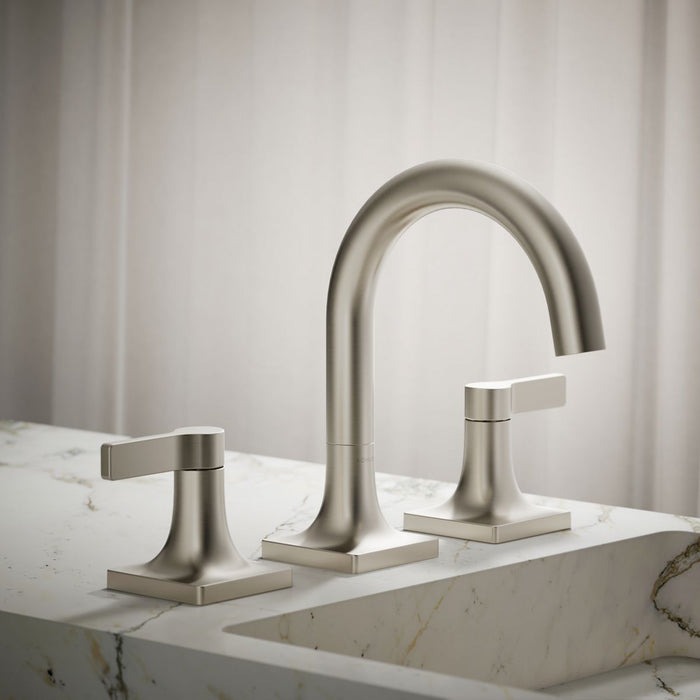 KOHLER K-28125-4N Venza Widespread bathroom sink faucet, 0.5 gpm, vibrant brushed nickel - view 3